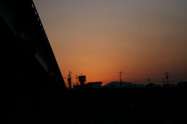 秋のは夕焼け綺麗だ