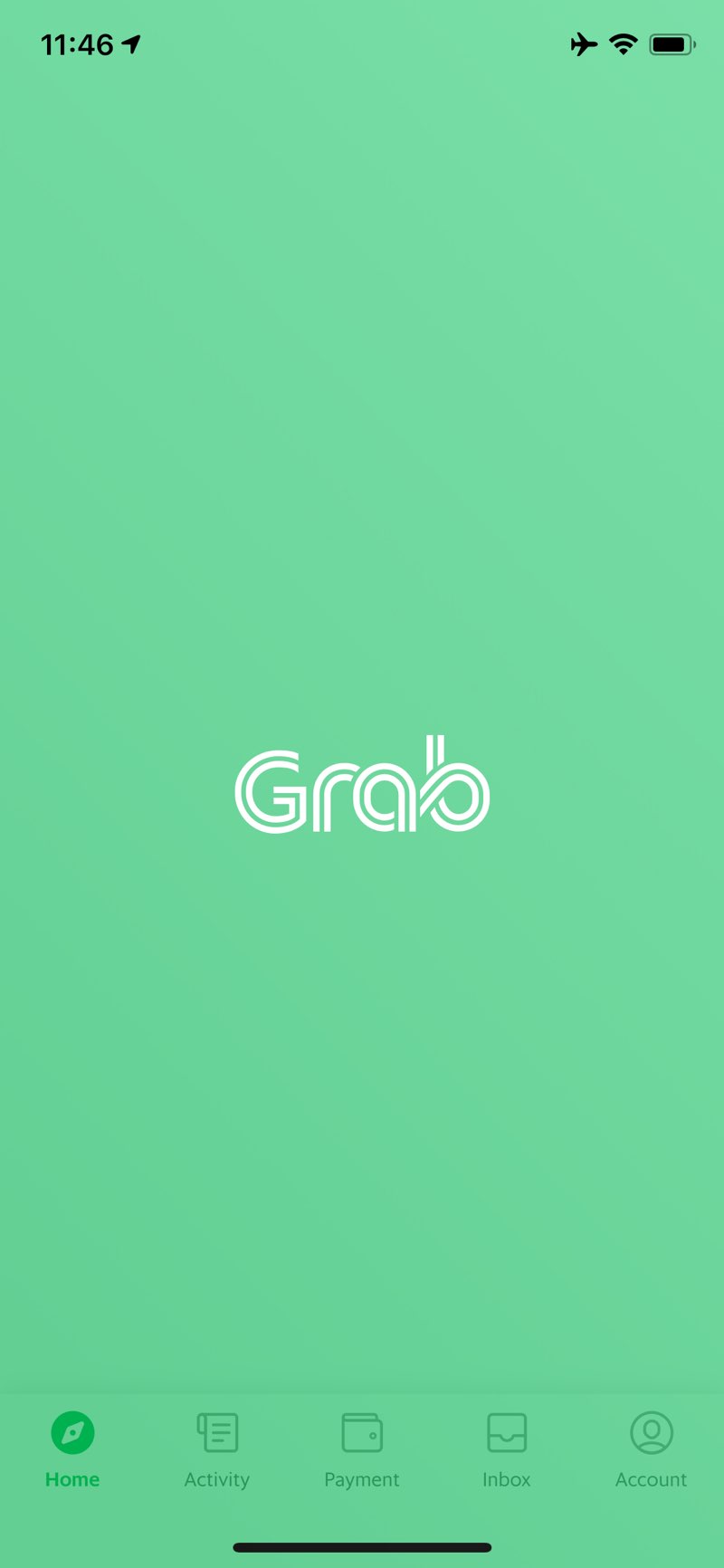 「Grab」の画面