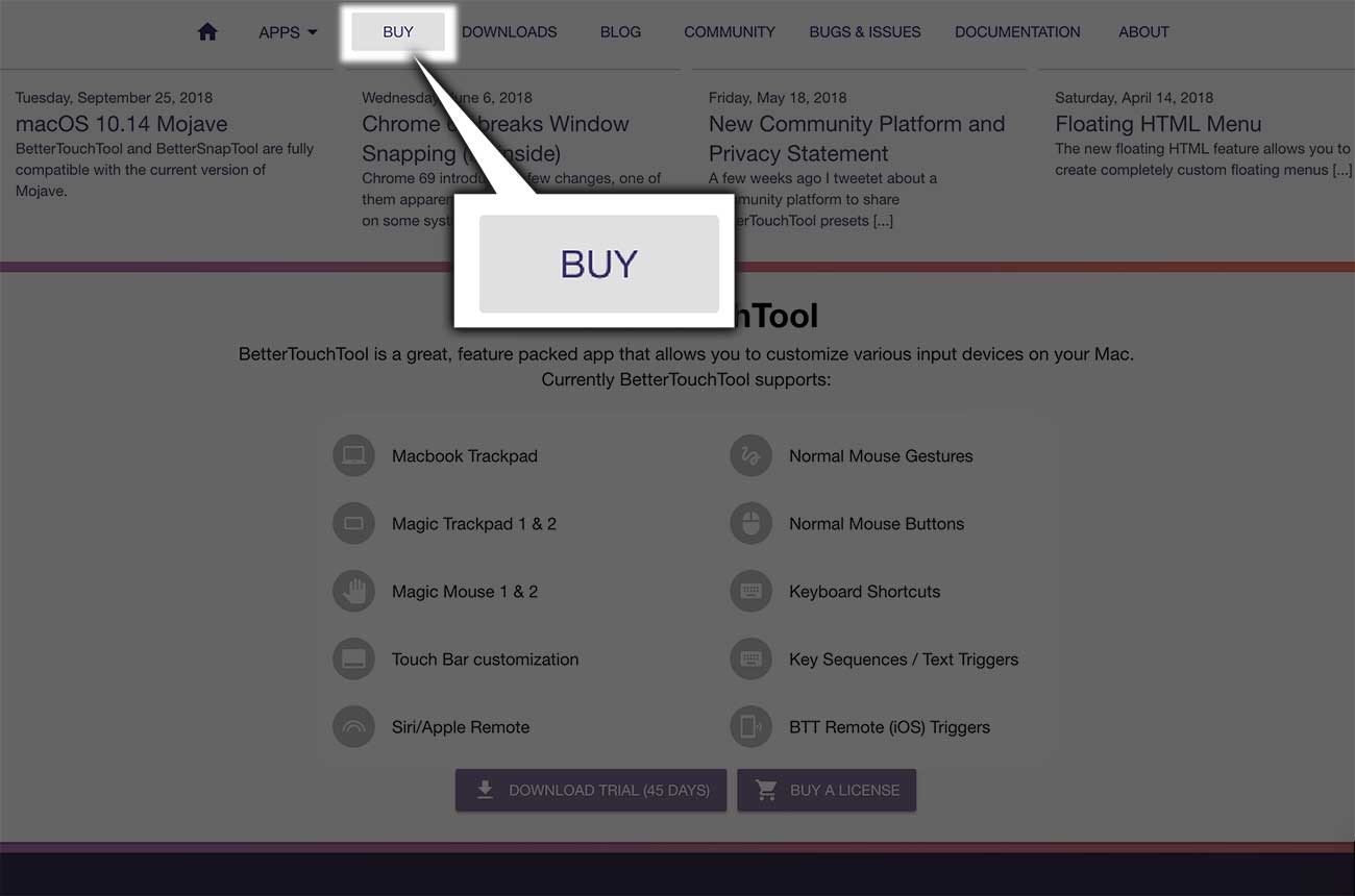 「BUY」をクリック