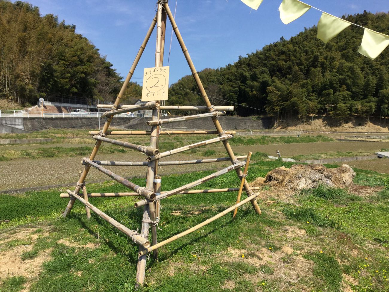 こんな竹アートが設置されている!